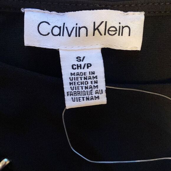 Calvin Klein NWT Sleeveless Top Business Casual Y2K Minimalist Bikercore Black - Picture 5 of 6